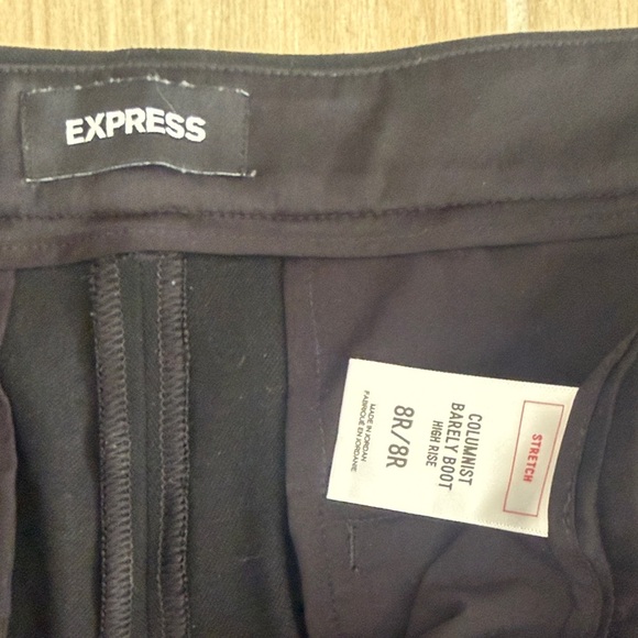 Express Black Barely Boot High-Rise Pants - Picture 2 of 6